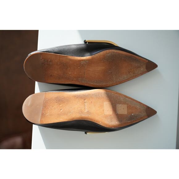 Jil Sander Black Ballet Flats  Size 37.5 / US 7.5 - Picture 7 of 10